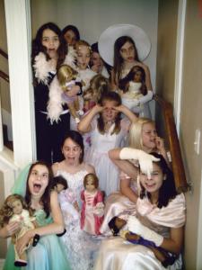 Hannah and friends at her eleventh birthday party