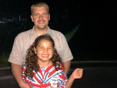 Hannah and Daddy at the Oklahoma Aquarium