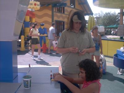 Hannah and Rayann at LegoLand Orlando