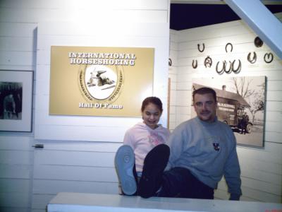 At the International Horseshoe Museum